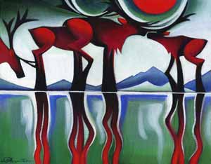 Caribou Shimmers, by Nathalie Parenteau