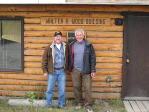 Me and Andy Williams, Camp Manager and Head Pilot, Kluane Lake Research Station